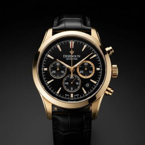 Royal Black Chronograph – By ZENVORA