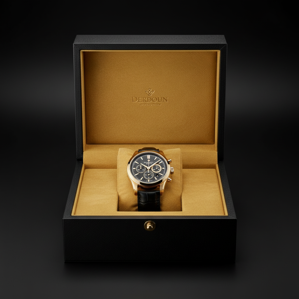 Royal Black Chronograph – By ZENVORA