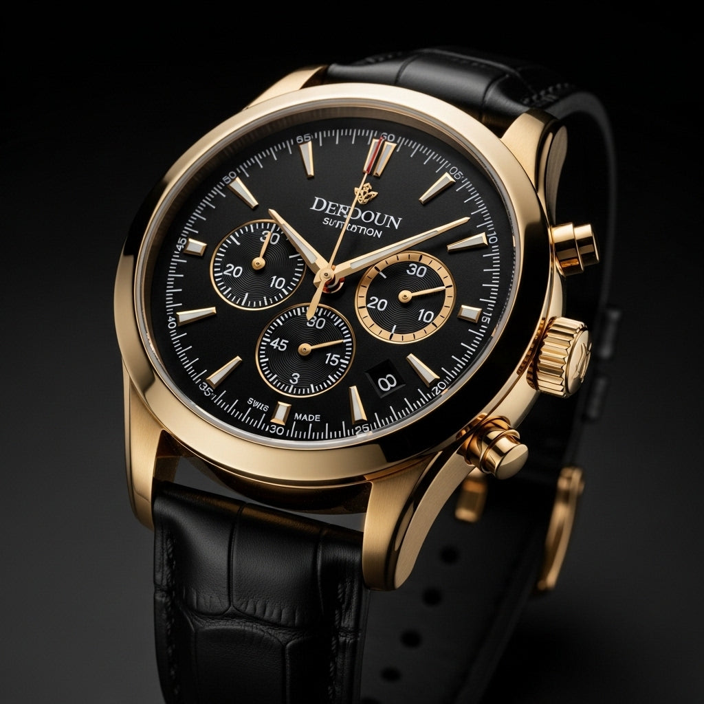Royal Black Chronograph – By ZENVORA